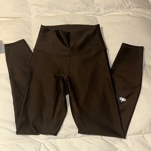 ALO 7/8 high waist Airlift leggings. Espresso High-Waist Leggings XS